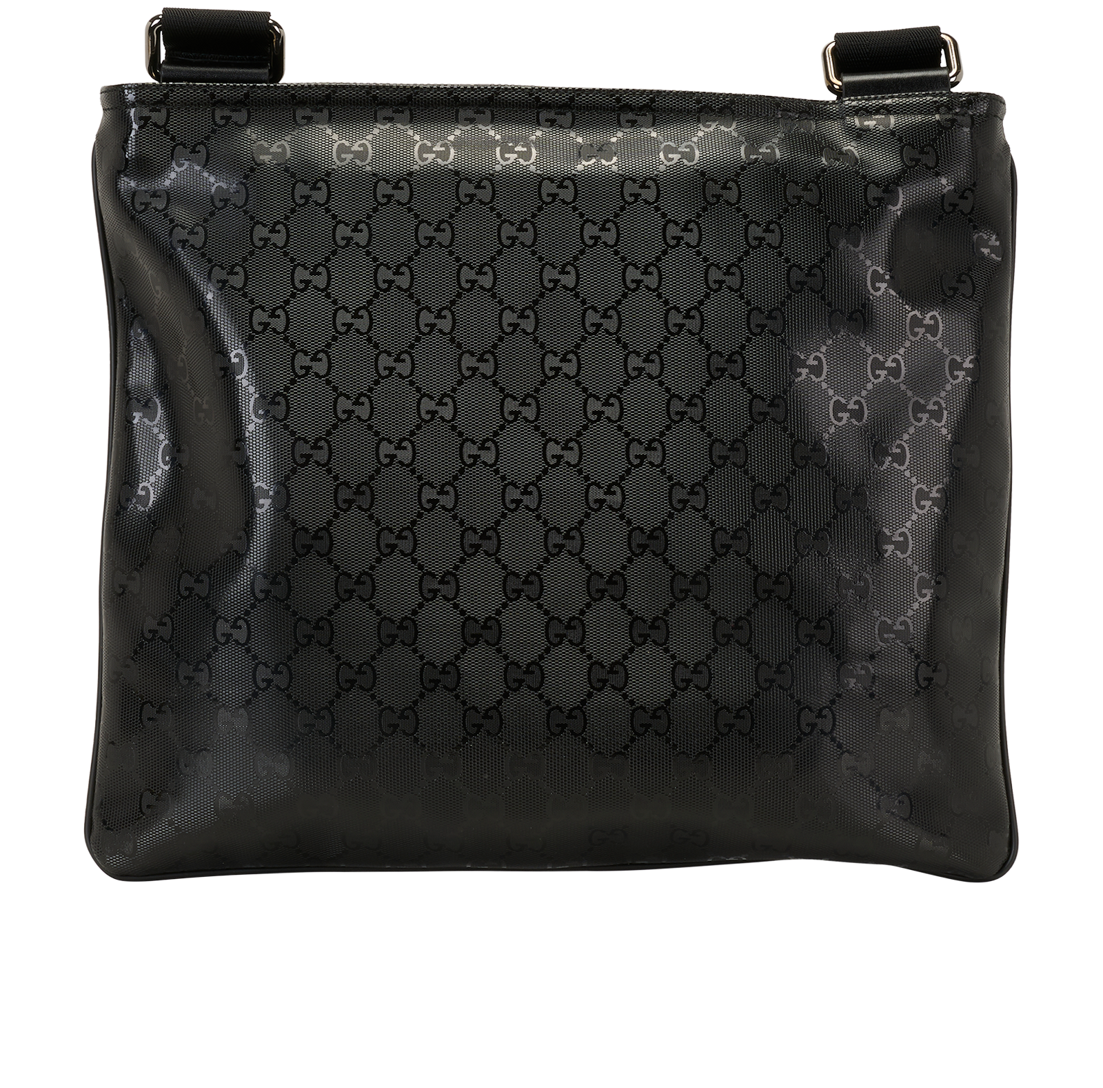 Vintage GG Messenger, &pound;275, Handbags, Black, Canvas, Back view